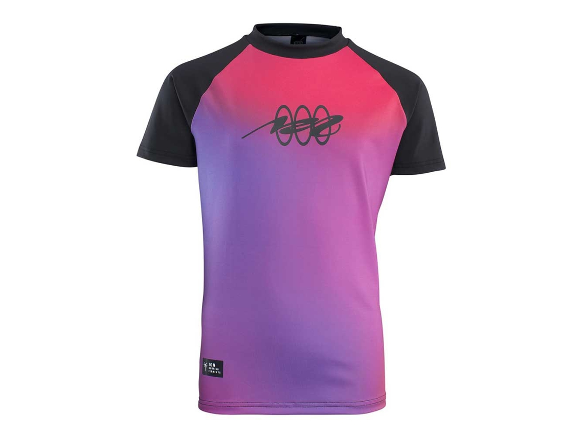 Rashguard de Manga Curta Juvenil Capture Roxo Rosa 164 Cmion