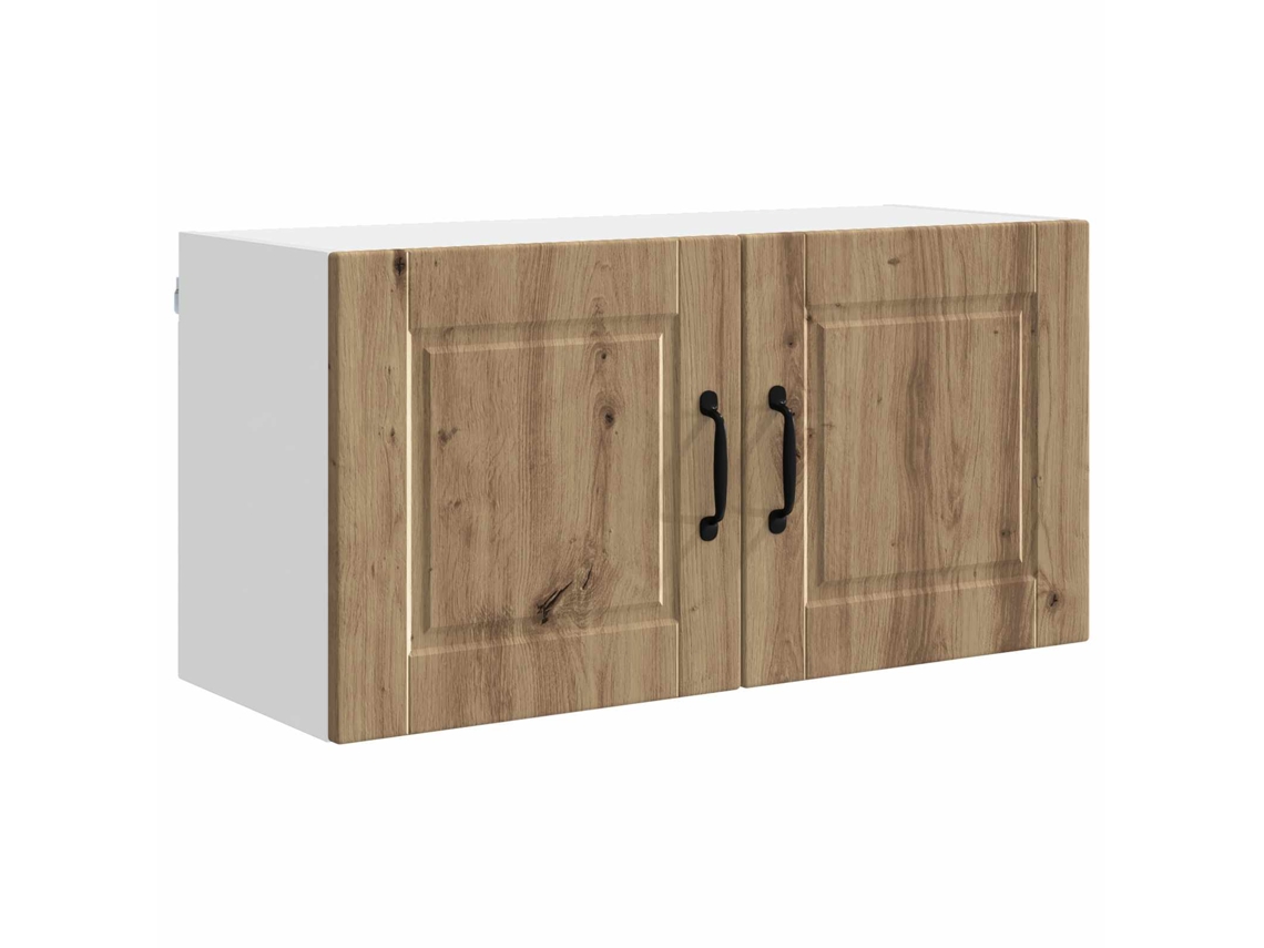Armário de Cozinha com Porta Carvalho Artesanal 80x31x40 cm MAISON EXCLUSIVE