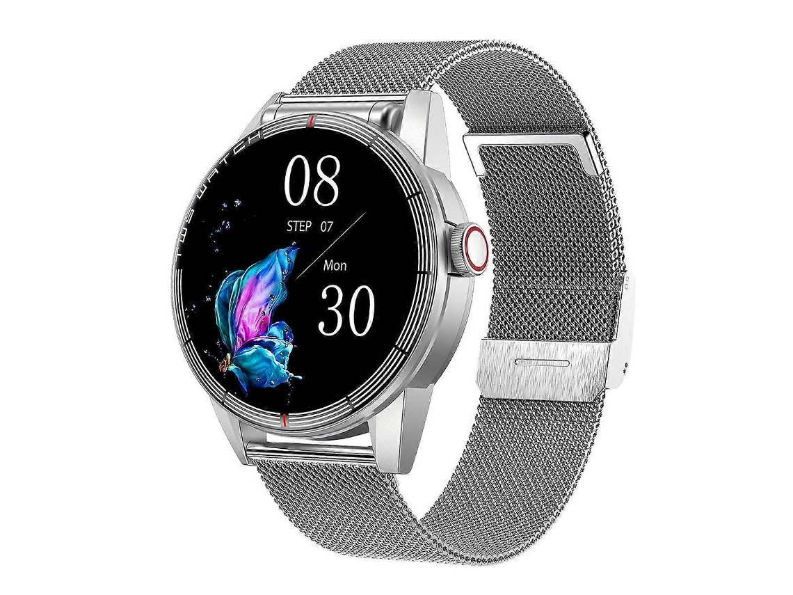 Relógio Inteligente R6 2 Em 1 Com Tela Redonda De 1,32 Polegadas, Fone De Ouvido Bluetooth, Suporte Para Chamadas Bluetooth E Monitoramento De Saúde.