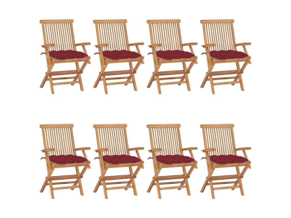 Folding Chair, Folding Chairs Vidaxl Vermelho Madeira (n/a)
