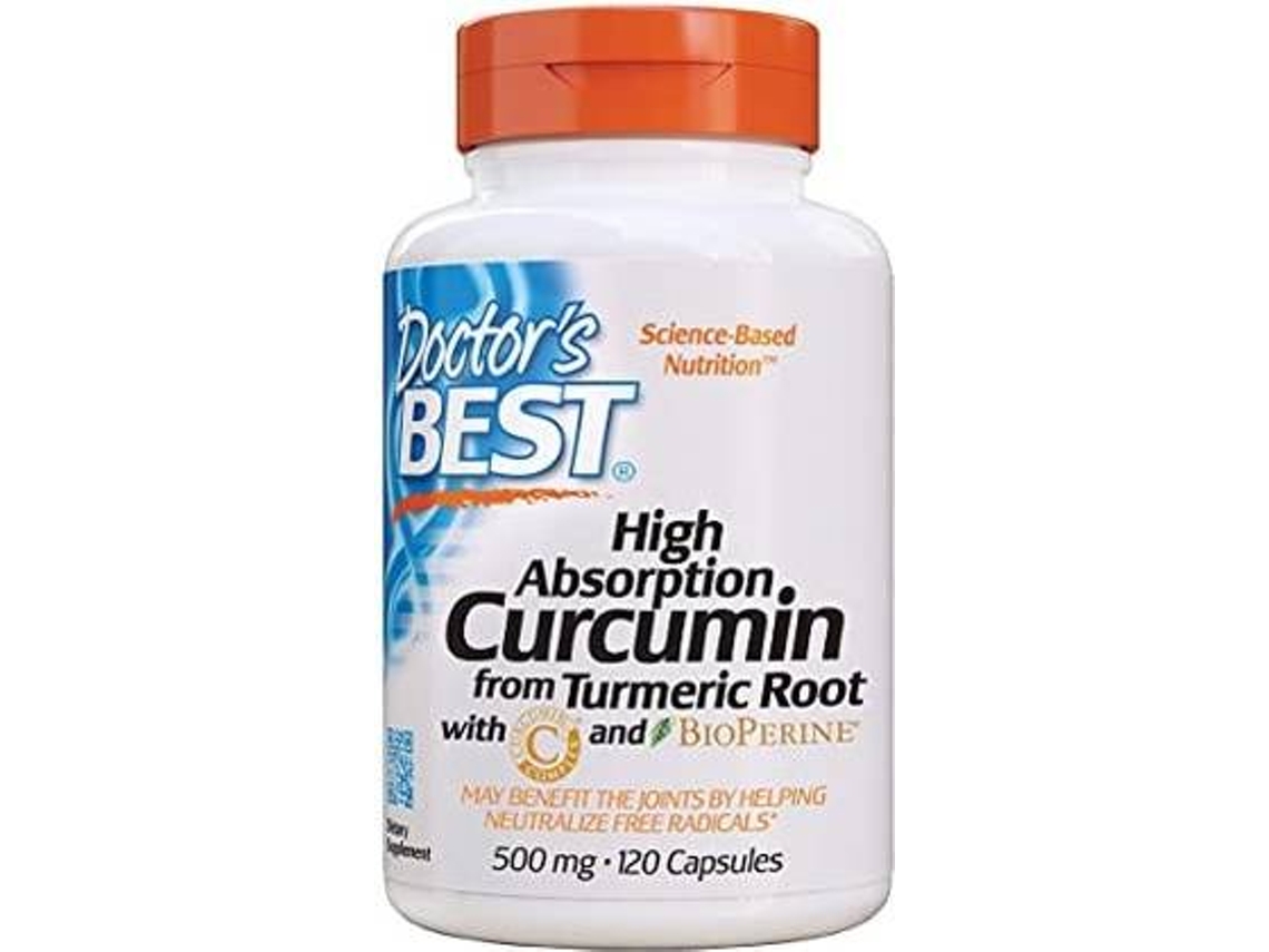 Suplemento Alimentar DOCTOR'S BEST Curcumina De Alta Absorção Da Raiz De Açafrão Com C & Bioperine (120 cápsulas)