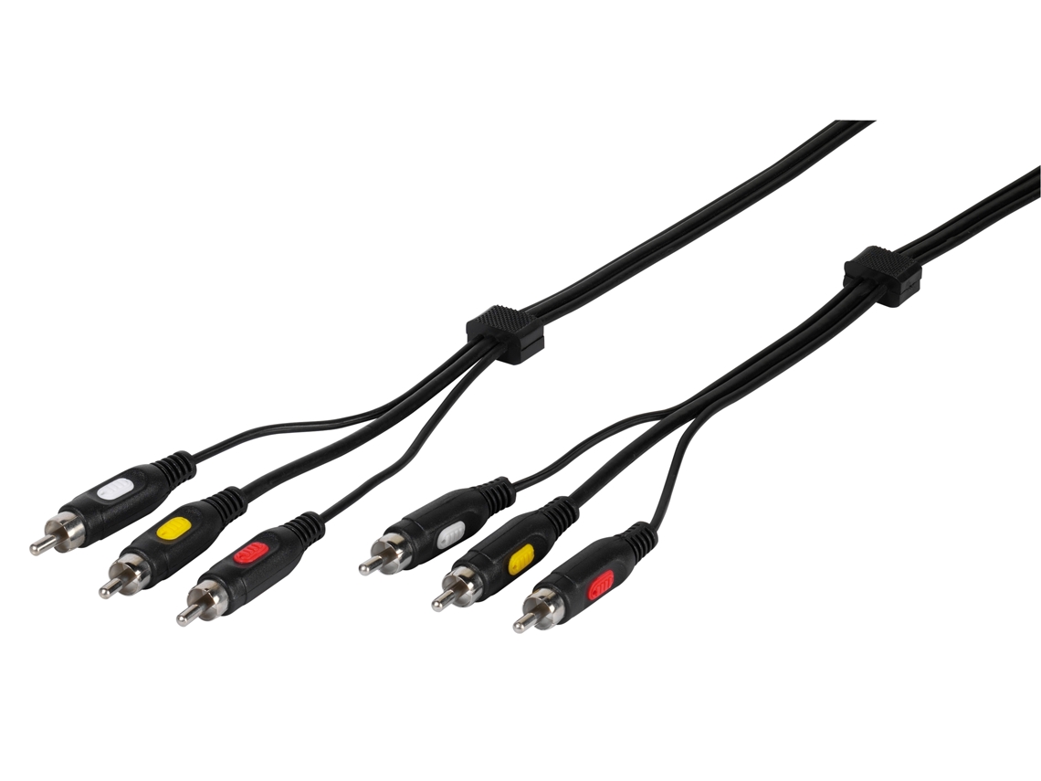 Cabo de Áudio VIVANCO 3RCA A 3RCA 2M