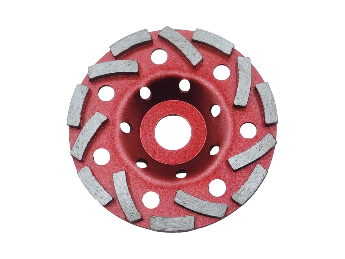 Disco De Desbaste Para Concreto Esquirla, Modelo Copo, 5 Polegadas, Com Segmento Diamantado, Para Limpeza De Argamassa