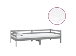 Day Bed, Day Beds Vidaxl Cinzeto Madeira De Pinho (n/a)