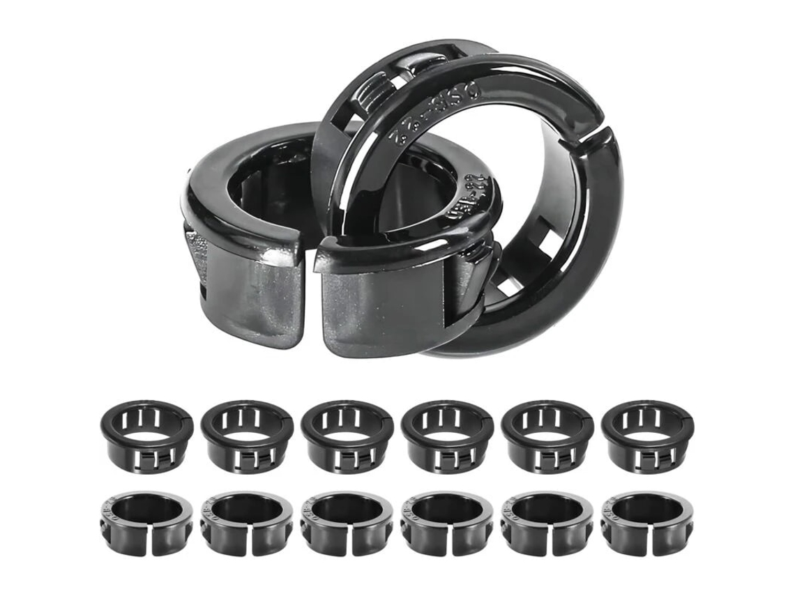 Passa-cabos Para Mesa, 20 Unidades, 22 Mm, Plástico, Conectores E Cabos