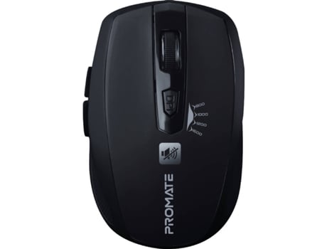 Rato Wireless PROMATE Breeze Clique Silencioso (1600 DPI - USB - Preto)