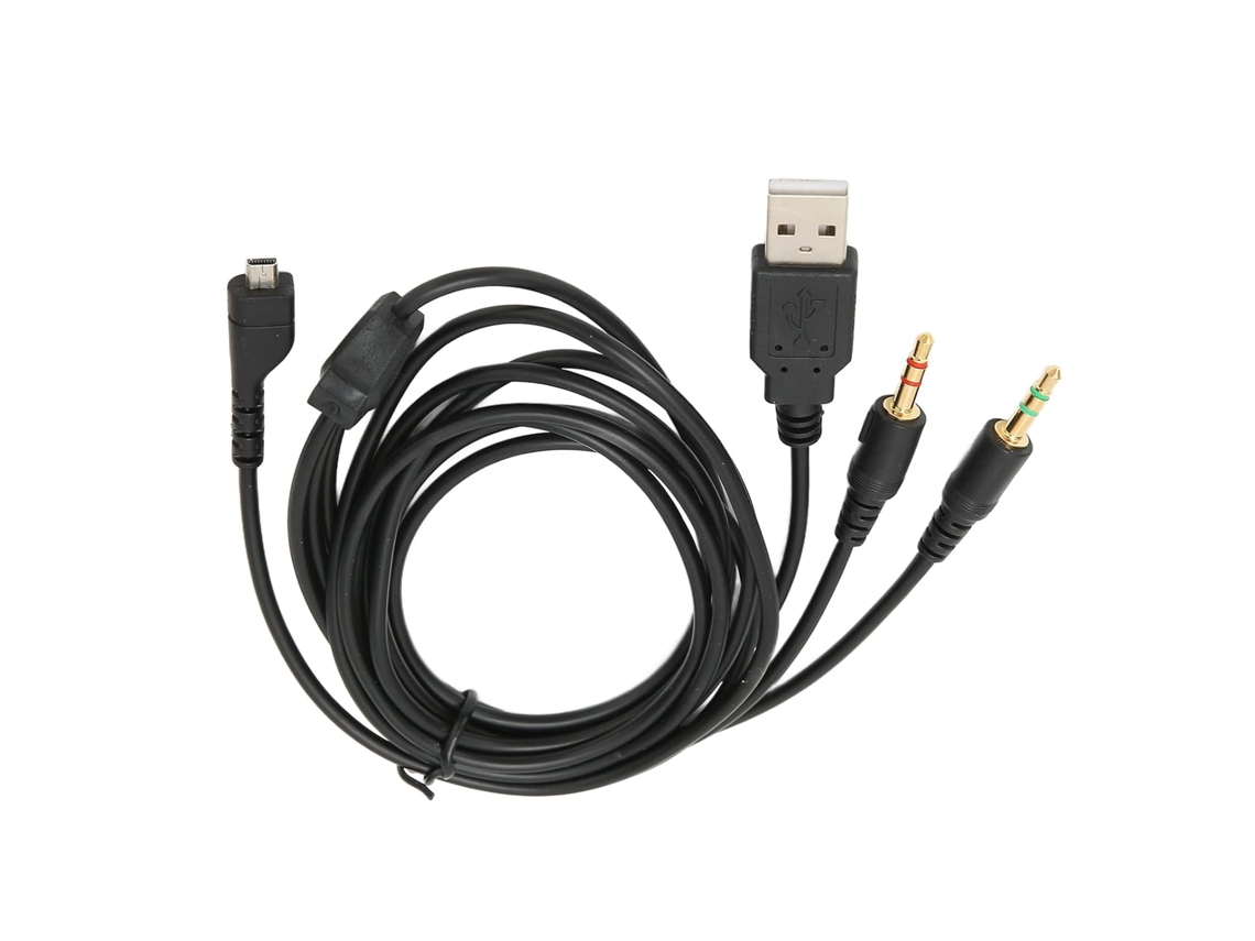 Cabo Para Fone De Ouvido Compatível Com Iphone 5, Iphone 7 E Pro, Com Conectores Usb E De 3,5 Mm.