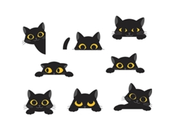 Linjou Adesivo De Gato Preto Para Halloween, Adesivo De Interruptor De Luz Fofo E Desmontável