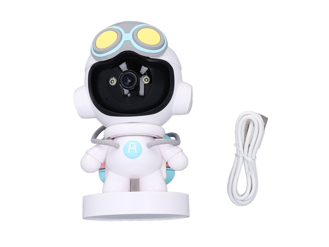 Câmera inteligente WiFi YURU 1080p HD, visão noturna, intercom, detecção de movimento, segurança residencial | S/MARCA
