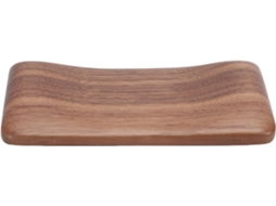 Apoio de Pulso em Madeira de Nogueira Preta, Almofada de Suporte Ergonômica com Base. SFUSHOS