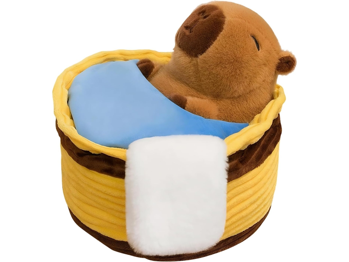 Capivara De Pelúcia Macia E Fofa Para Decoração Casa