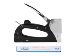 Pistola de Grapas Portátil Duradera Segura Práctica Ergonómica Manual para Materiales de Fijación Diy Decoración Carpintería
