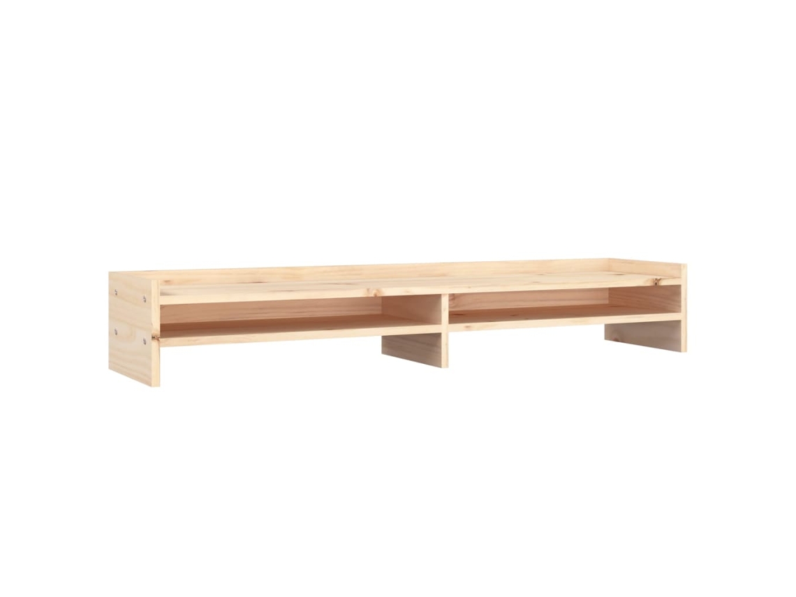 Suporte para Monitor VIDAXL 100x24x16 cm madeira de pinho maciça