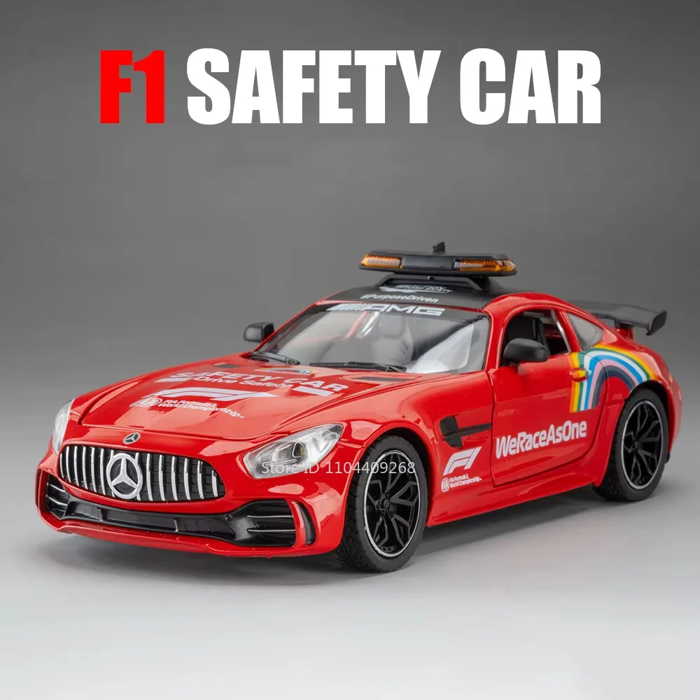 (f1 Vermelho) Miniatura De Carro Esportivo 1:24 - Fundido Em Metal - Som E Luz - Portas Que Abrem