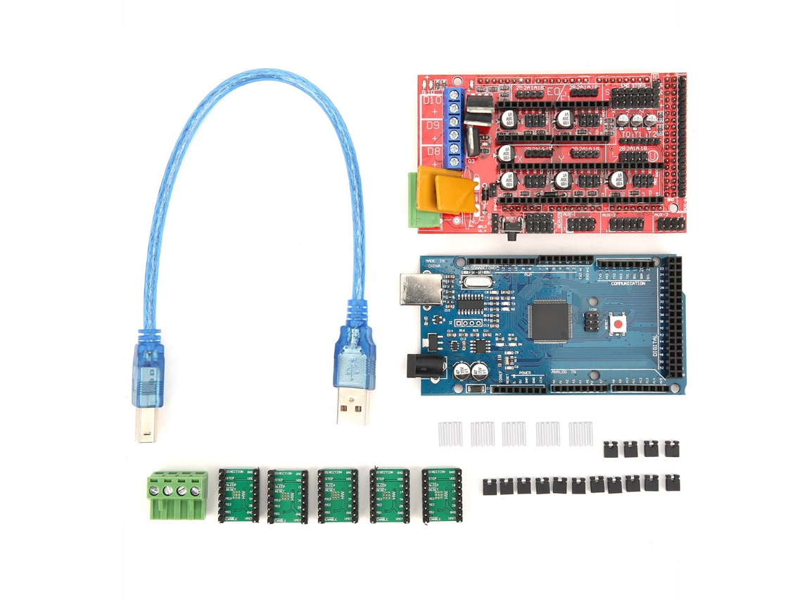 Placa De Controle Lcd A4988 Módulo Bloco De Alumínio Terminal Driver Diy Acessório Impressora 3d