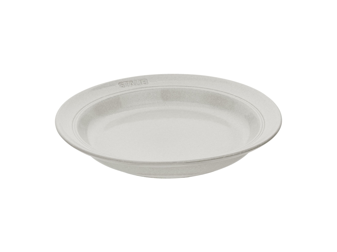 Dining Line Prato 24 Cm Cerâmica Branco Trufado STAUB