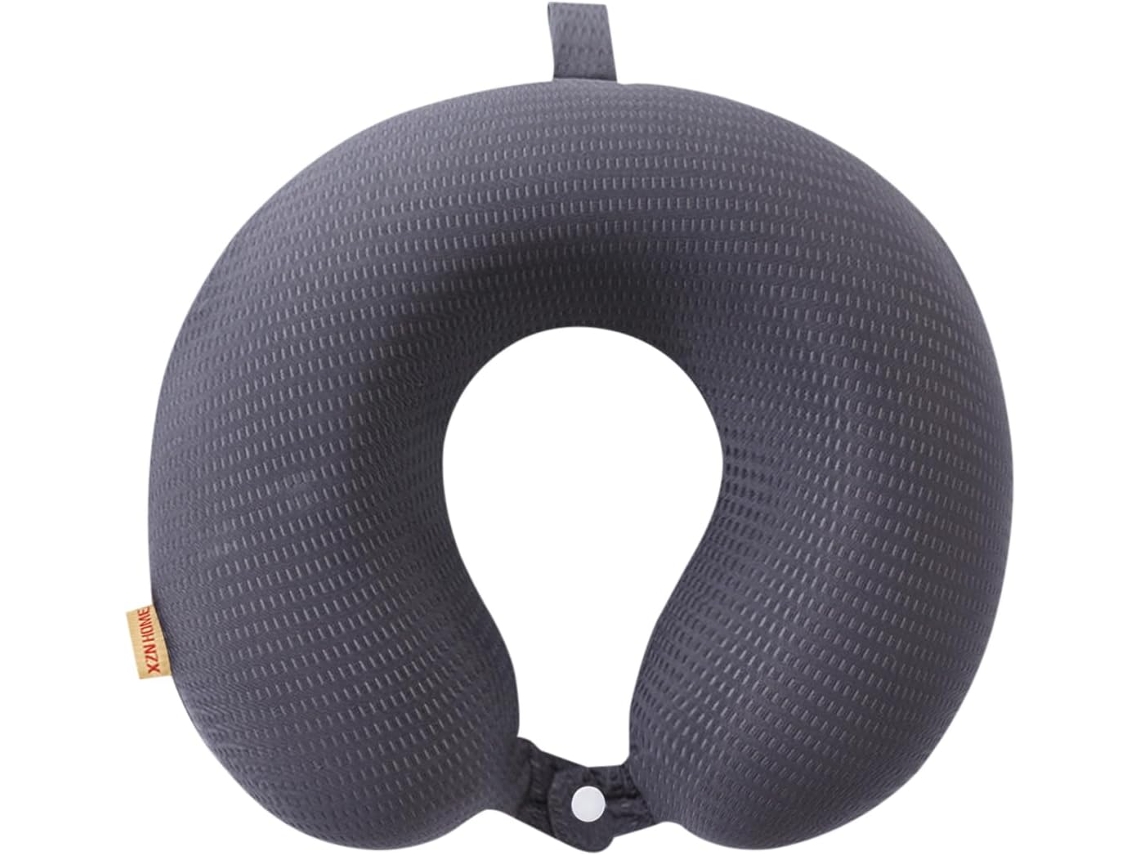Travesseiro Cervical Para Viagem, Travesseiro De Viagem Confortável De Espuma Viscoelástica Formato U Para Suporte De Pescoço E Cabeça