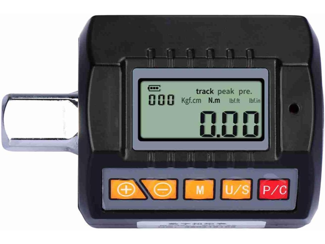 Ferramenta eletrônica ajustável para medição de torque com visor LCD para