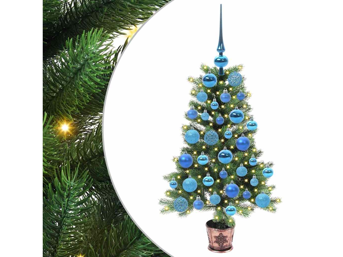 Conjunto 1 Árvore De Natal Vidaxl Verde Polietileno (90 Cm)