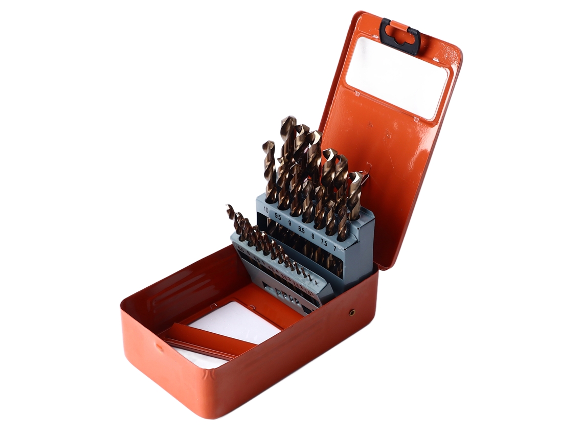 Conjunto De 25 Brocas Twist Laxiscreed Em Aço Hss De Cobalto Para Perfurações Duradouras