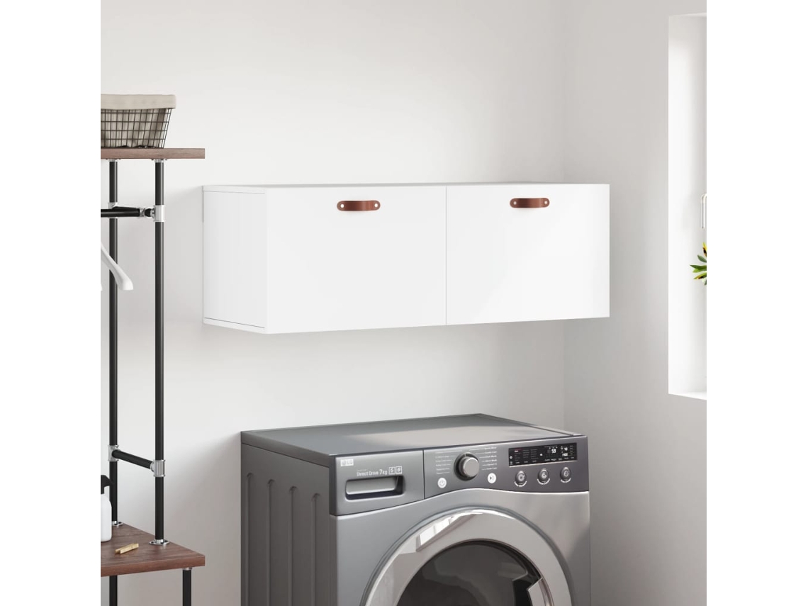 Vidaxl Armário Parede 100x36,5x35 Cm Derivados De Madeira Branco