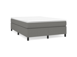 Box Spring Bed Frame, Box Spring Bed Frames Vidaxl Cinzeto Tecido (140 X 190 Cm)