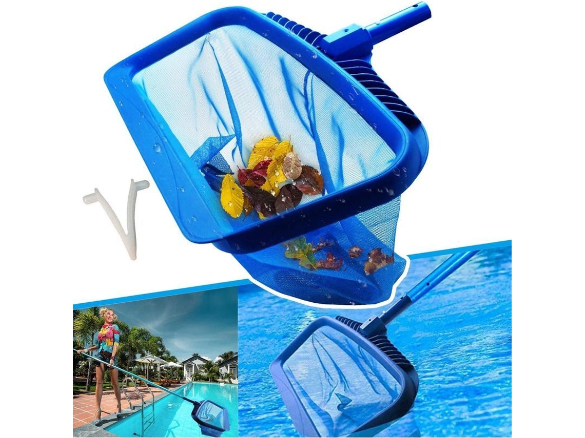 Red De Skimmer Para Piscina, Herramienta De Limpieza Resistente Con Malla Fina Y Bolsa Profunda, Marco Plástico Fuerte