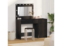 Vidaxl Mesa De Vestir 2 Unid. Preto 40 X 41 X 75 Cm