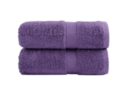 Vidaxl Toalhas De Bidé Premium Solund 2 Pcs 30x50 Cm 600 Gsm Roxo
