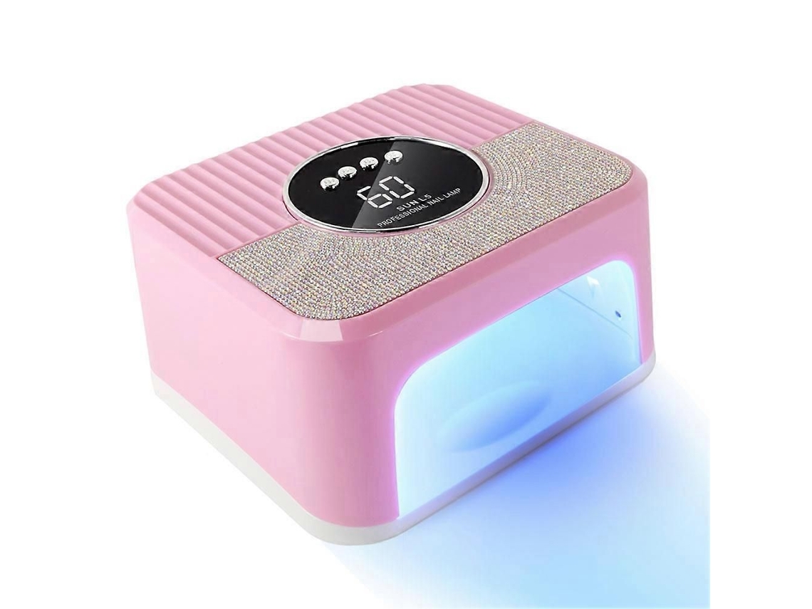 Uv Nail Lamp Gel Nails,45led With 4timer Mode,gel Decorated Sparkling Rhinestone White GOKOCO (us)