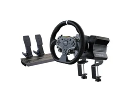 Conjunto MOZA Racing R5 (Base Volante R5 - Volante ES - Pedais SR-P - Suporte de Mesa R5 - Preto)