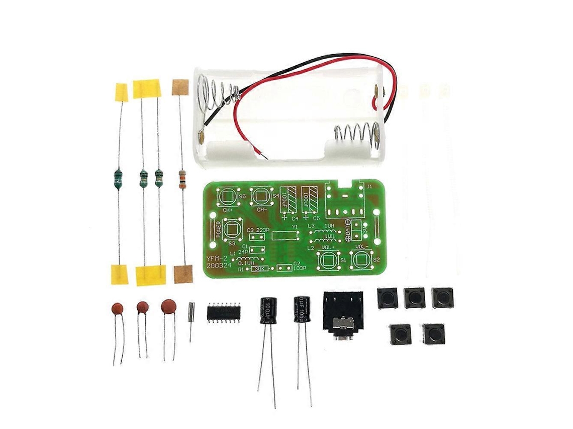 Kit De Rádio Faça Você Mesmo Rádio Fm Estéreo Aprendizagem Patch Componentes Montagem Olysi Shop