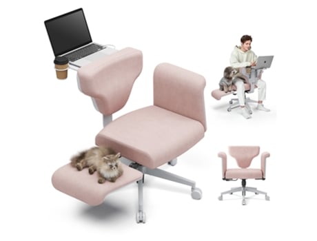 Cadeira De Postura Multipostura Newtral Fb P Freedom X Com Apoio De Braço Rosa