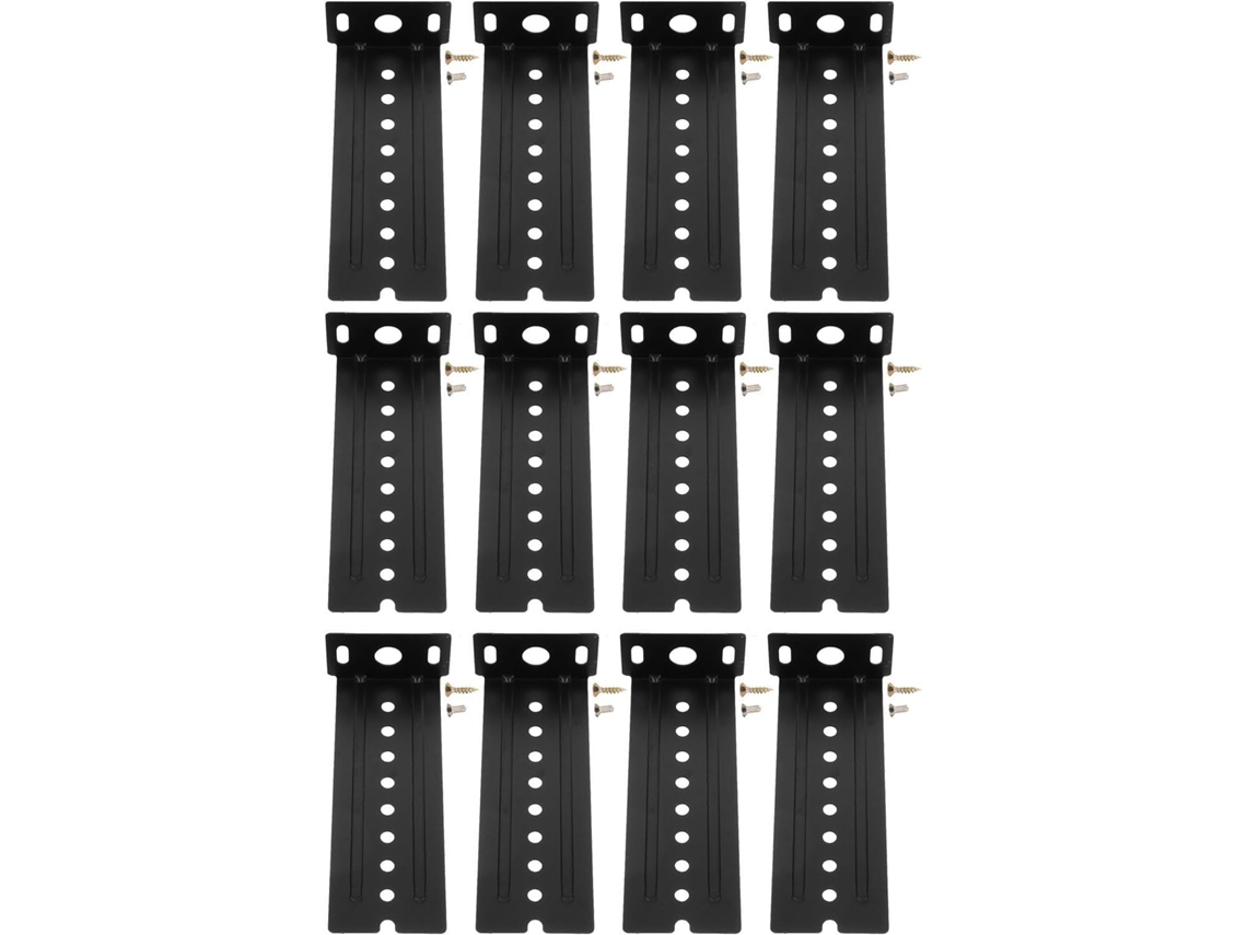 Suportes Deslizantes Para Teclado Abaodam, Peças Deslizantes Para Gavetas Em Aço Inoxidável, 12 Peças, Pretos, Para