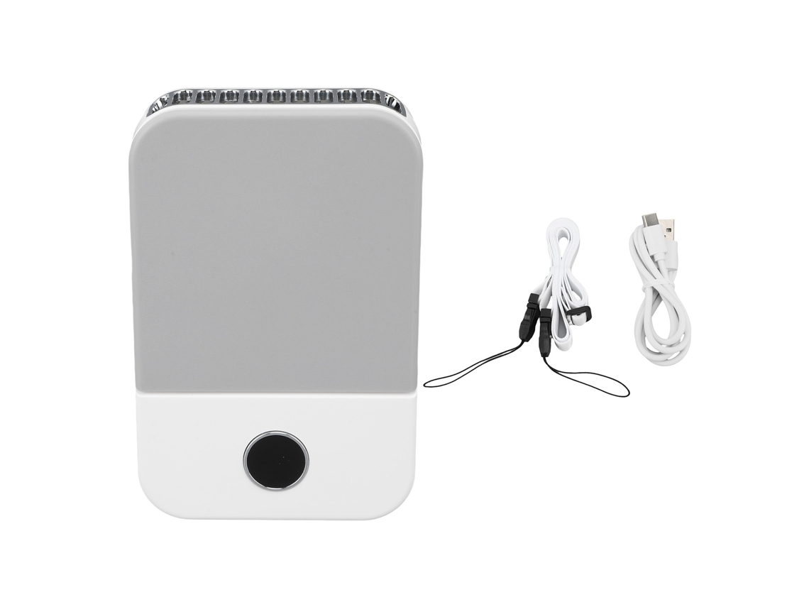 Ventilador de Pescoço Portátil Usb Branco Recarregável