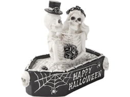 Decora o de Caveira Escultura Casal Esqueletos para Halloween Est Tua Decorativa Escrit Rio Cole Acesso Rios Estilo G VAYOTOY
