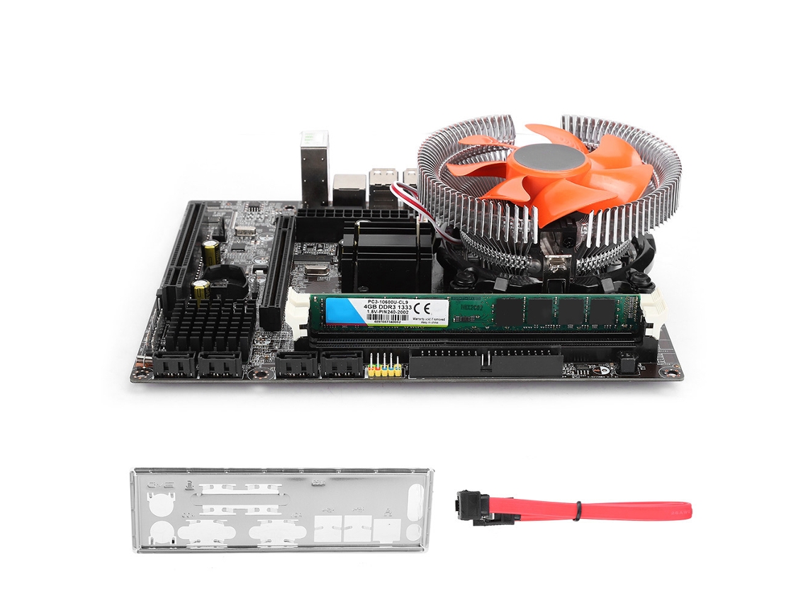 Placa-mãe 771 4 Núcleos E/l5420 2.5g 4g Memória Ventoinha Acessório De Placa-mãe De Pc