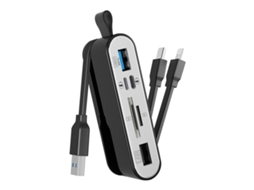 Usb c / tipo c 8 pinos usb para usb, tf, sd e leitor de cartão multifuncional XIAOMOYU