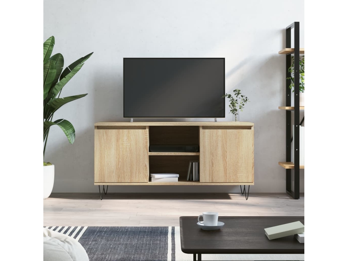 Móvel de Tv 104X35X50 Cm Derivados de Madeira Carvalho Sonoma VIDAXL