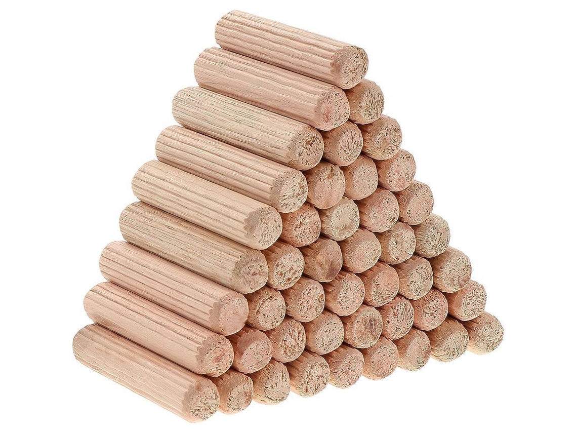 1000 Pregos de Madeira de Carvalho 8x40mm para Móveis, Artesanato e DIY S/MARCA