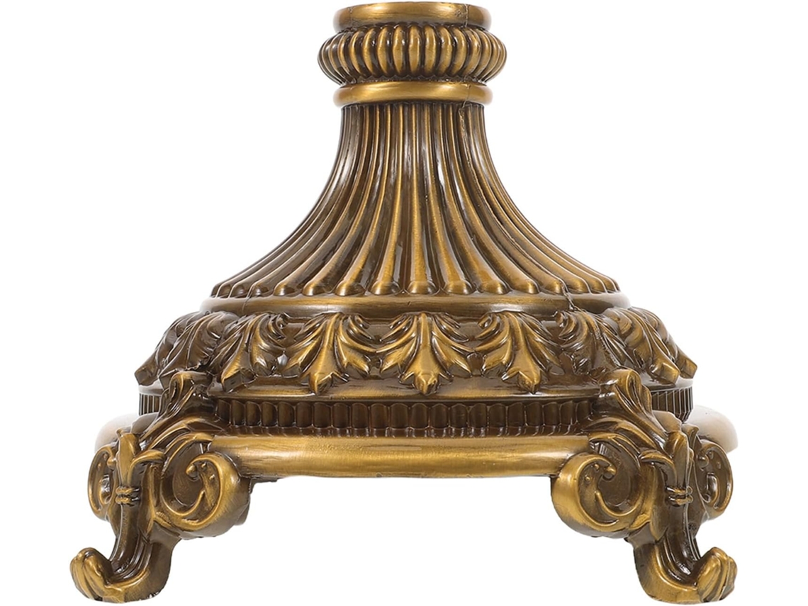 Bandeja De Frutas Galpada Em Metal, Base Rústica, Liga De Zinco Dourada Antiga, 135mm De Diâmetro, Pedestal Estável Para