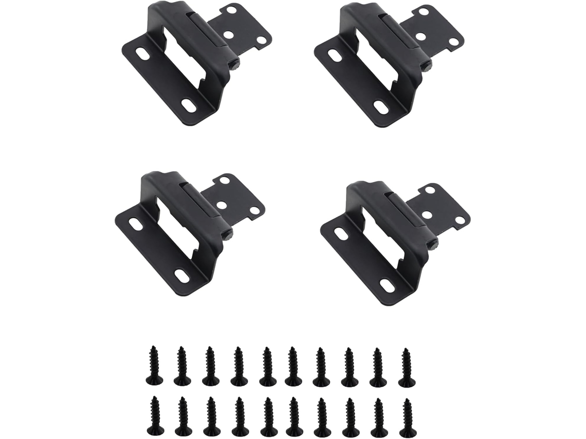 Conjunto De 4 Dobradiças Fechamento Automático Com Mola E Cobertura,