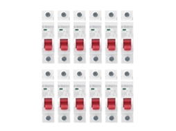 Veloriskku 12 Unidades de Interruptor Dz47 63z Dc250v 1p Mcb de Circuito Aire para Proteção Fotovoltaica 32a