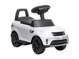 Carro Para Crianças Com Licença Land Rover 6v, Funcionamento Elétrico E A Empurrar, Velocidade 3km/h, Branco