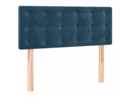 Conjunto 1 Cabeceira Vidaxl Azul Veludo (90 X 5 X 88 Cm)