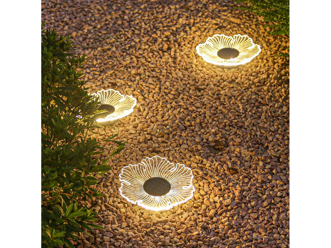 Peças De Luz Solar Acrílica Embutida Estilo 8, Luz De Parede À Prova Dágua Para Áreas Externas SUNNY SPACES