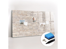 Quadro Magnético De Parede Parede De Tijolos Para O Corredor Espelharte (120x60 Cm)