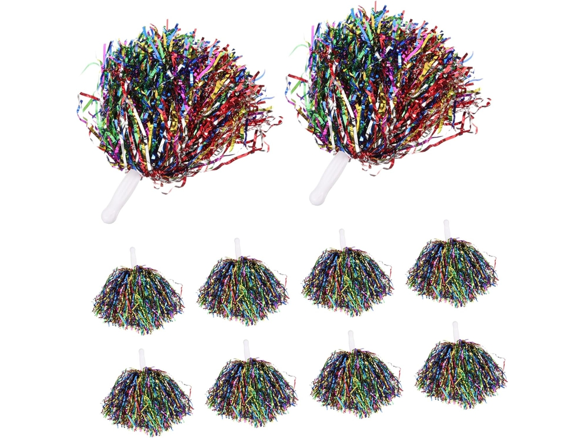 Pompons De Plástico, Acessórios Para Pompons, Conjunto De 10 Para Competição.
