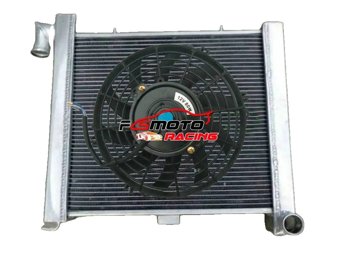 Radiador De Alumínio, Tamanho Do Núcleo 18,25 X 16,5 X 2 Polegadas, Tamanho Total 25 X 18,25 X 3,5 Polegadas, Compatibilidade: Modelo De Carro