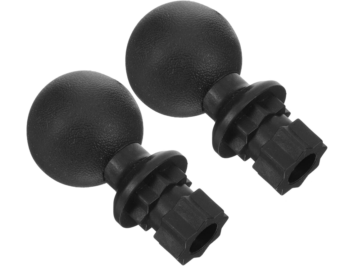 Conjunto De 2 Suportes De Vara De Pesca Leves Em Plástico Com Conector De Esfera Compacto Para Caiaque, Fácil
